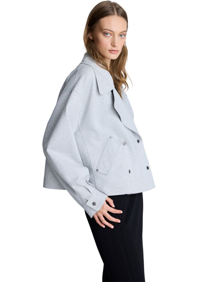 Womens Front Short Trench Coat