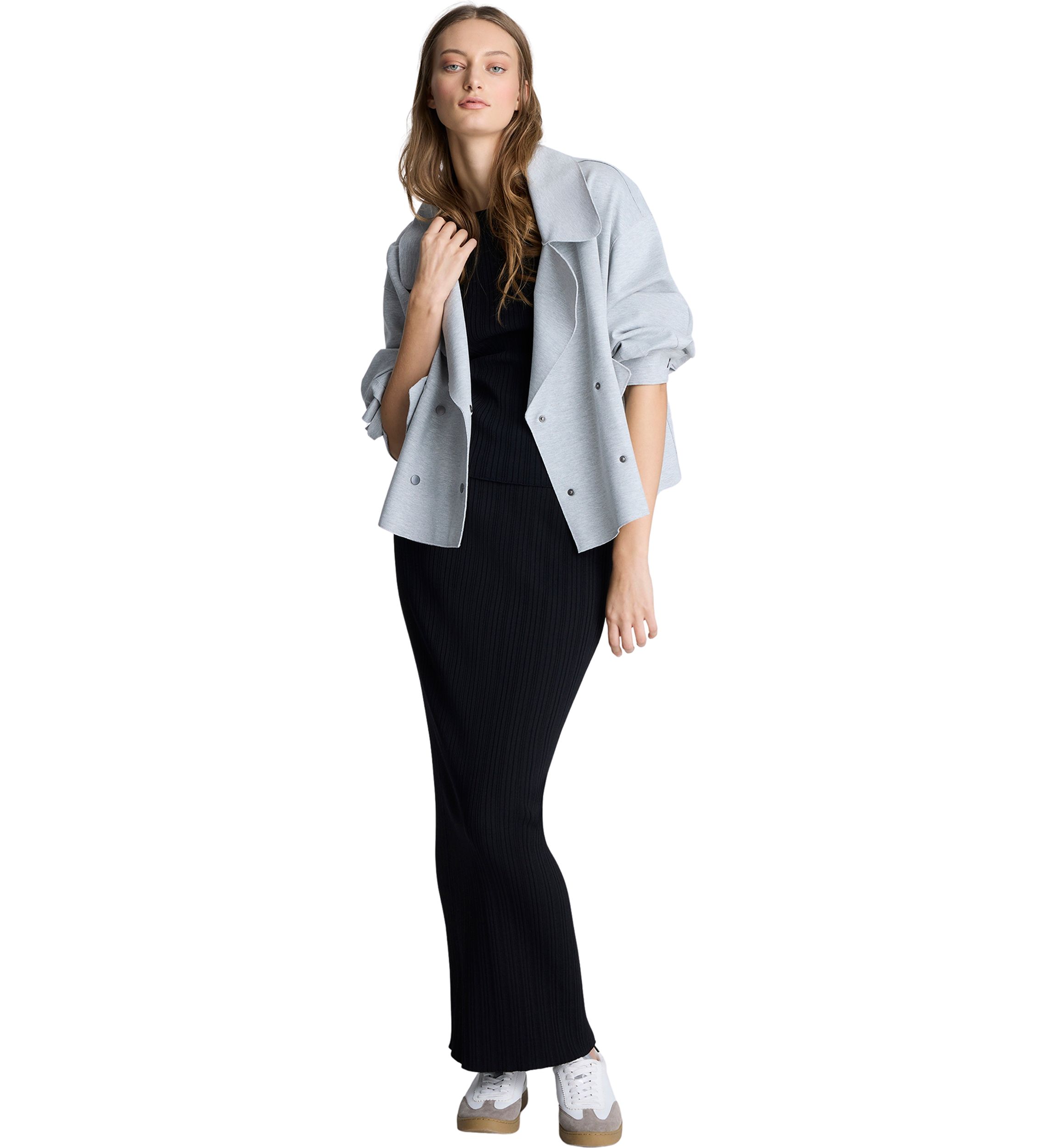 Womens Front Short Trench Coat