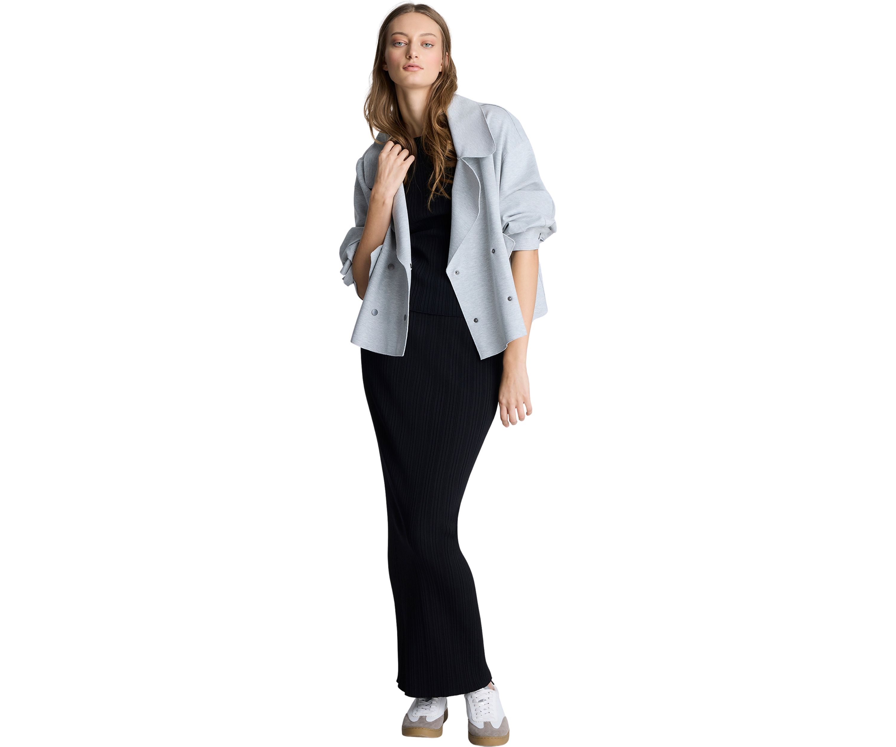 Womens Front Short Trench Coat