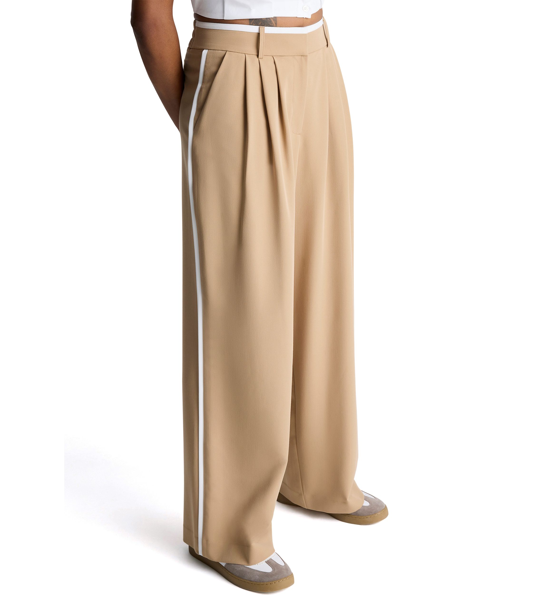 Womens Wide Leg Trousers
