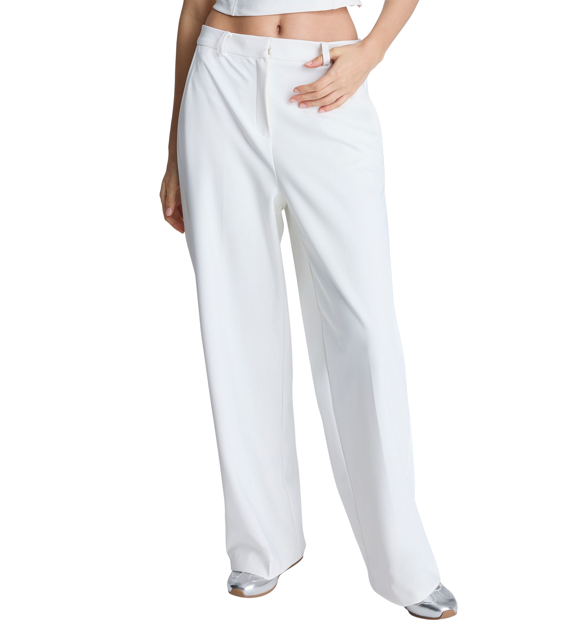 Womens Wide Leg Trousers 