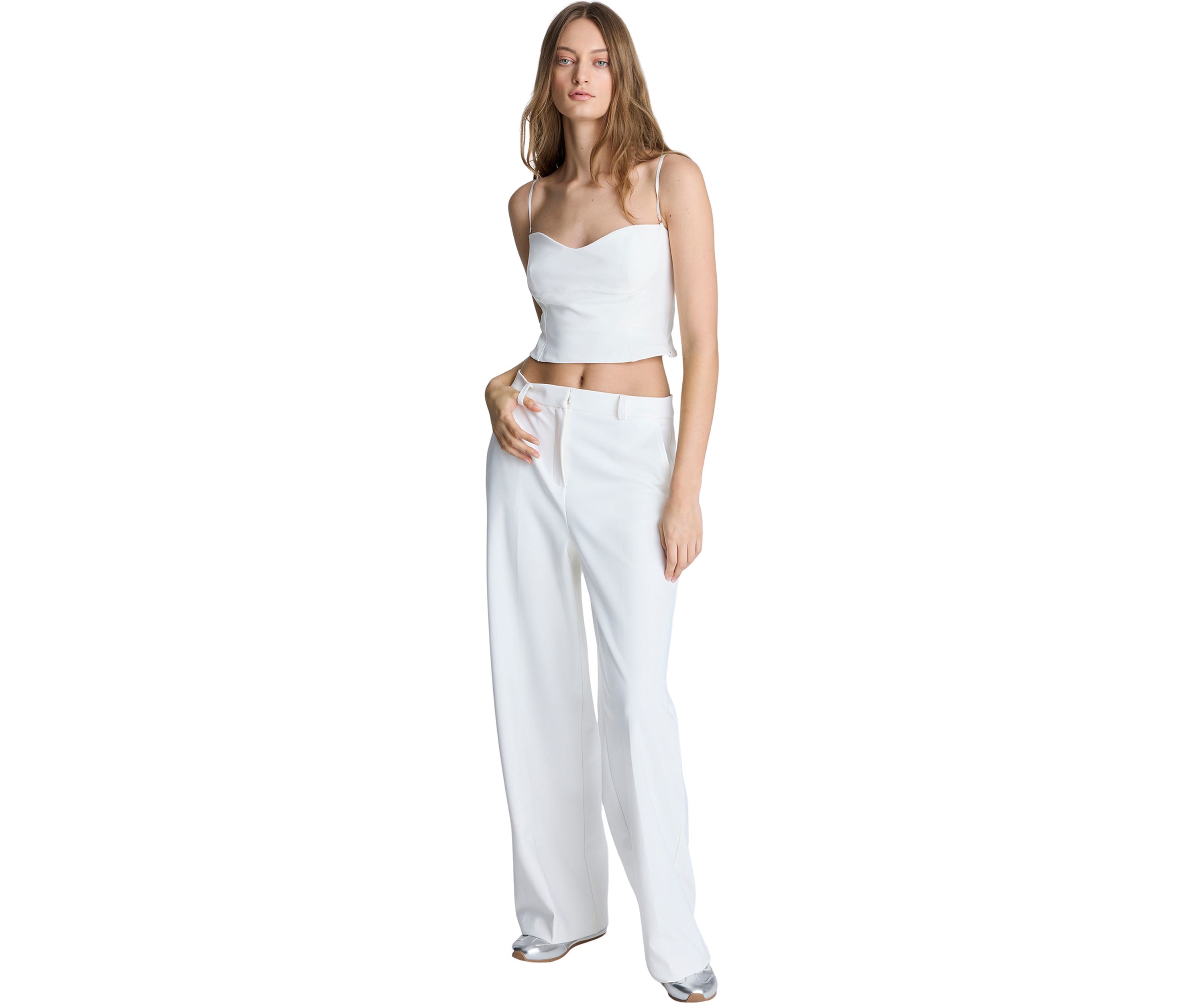Womens Wide Leg Trousers 