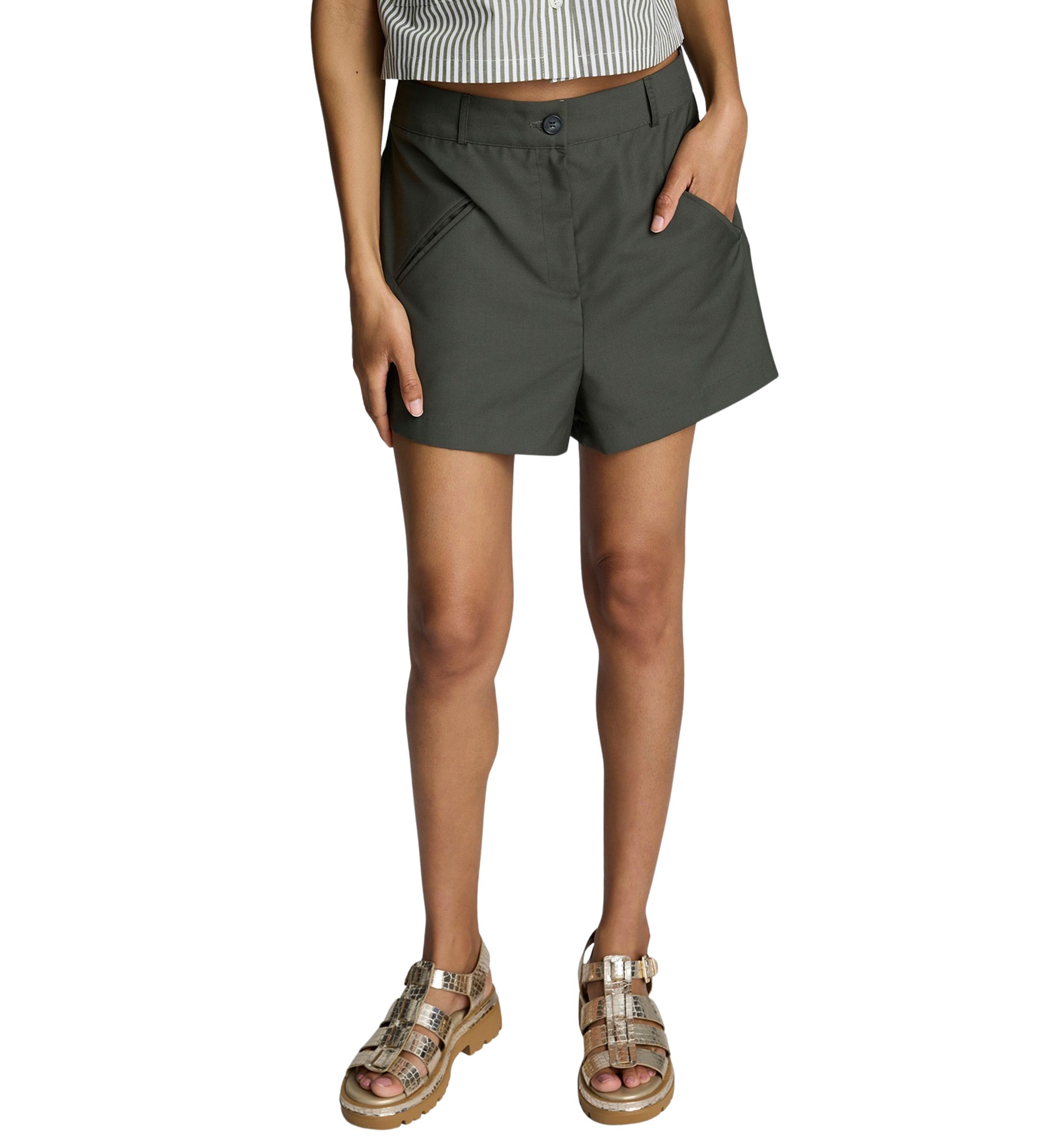 Womens Slant Pocket Shorts