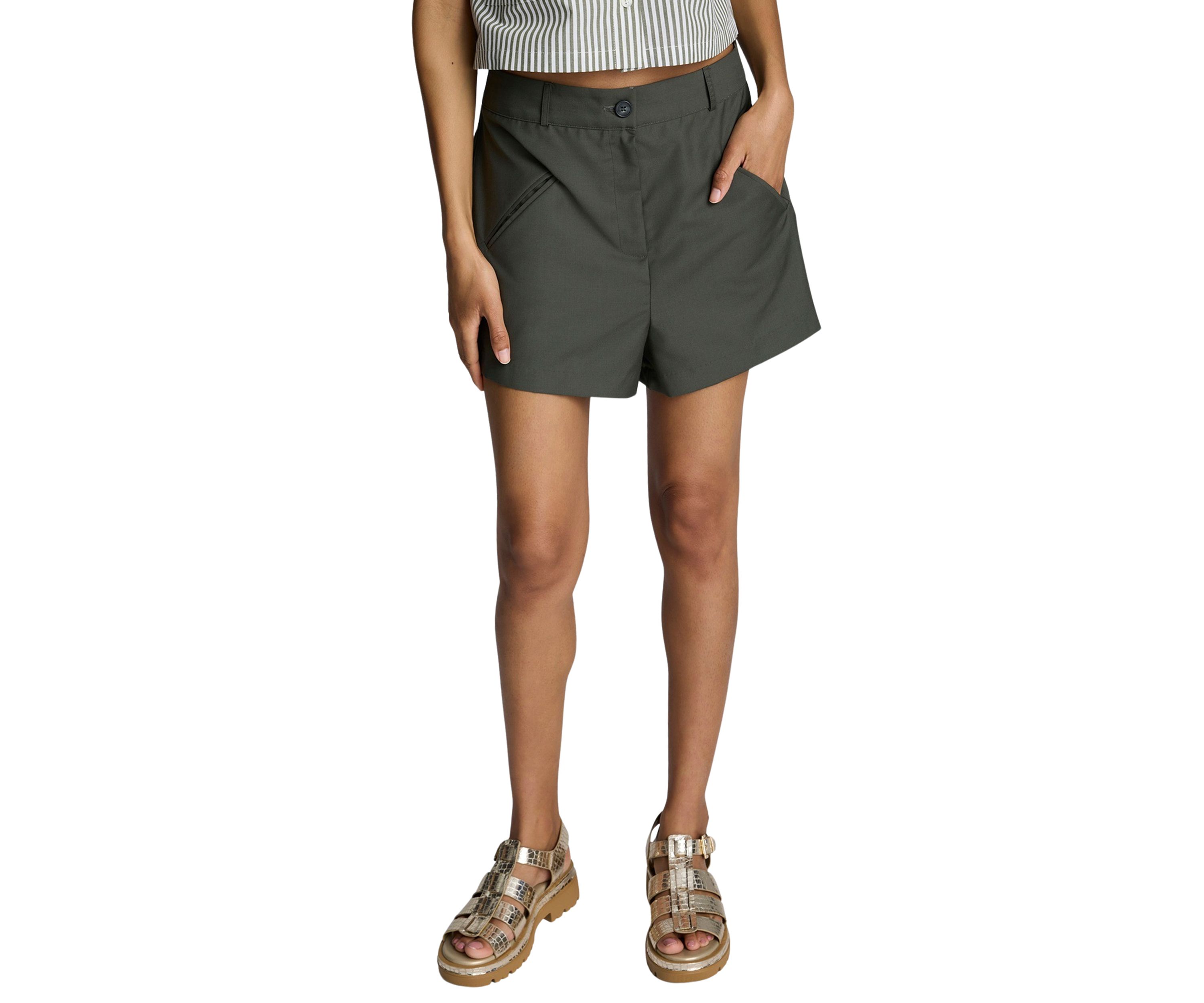 Womens Slant Pocket Shorts