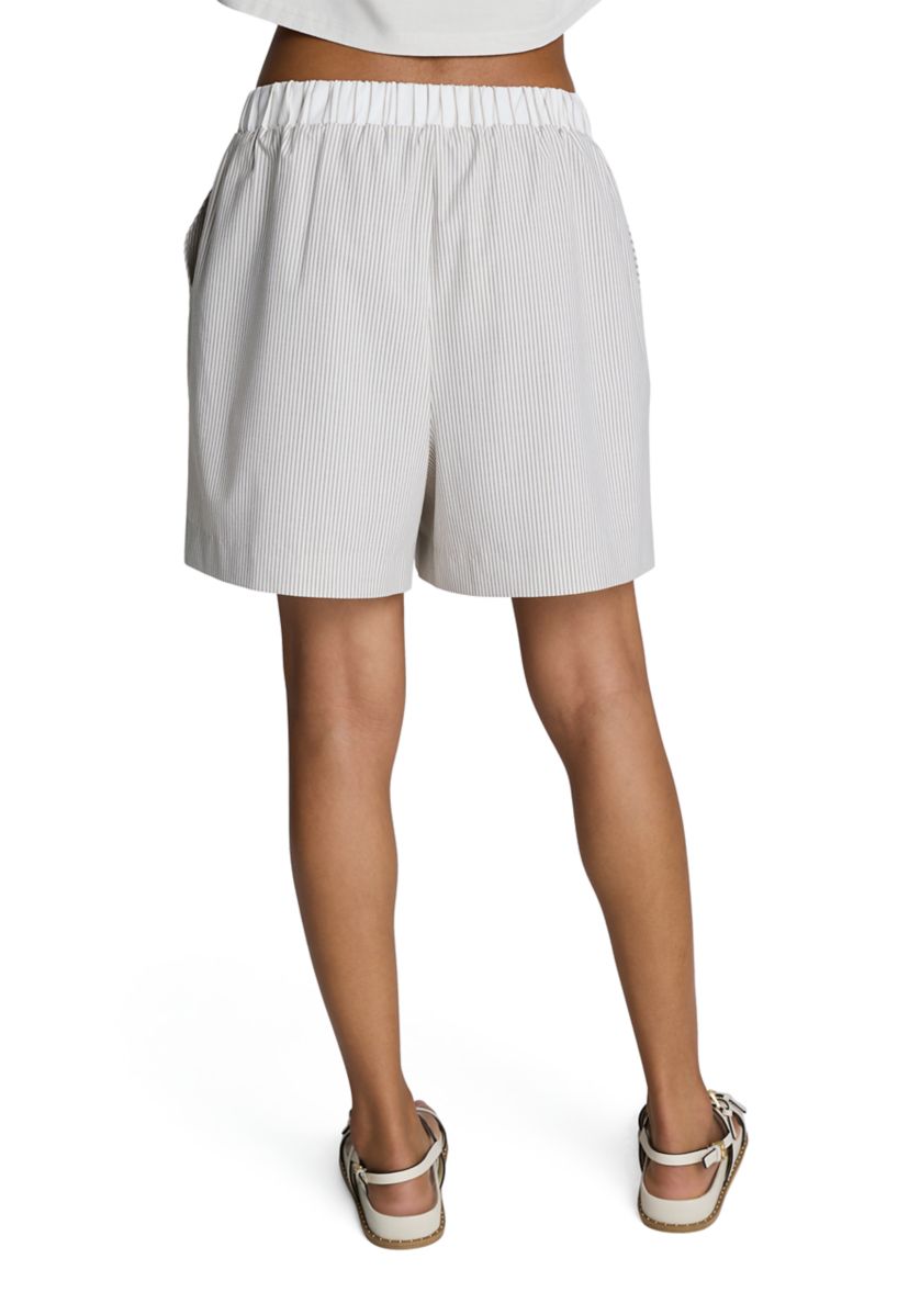 Womens Vertical Stripe Shorts