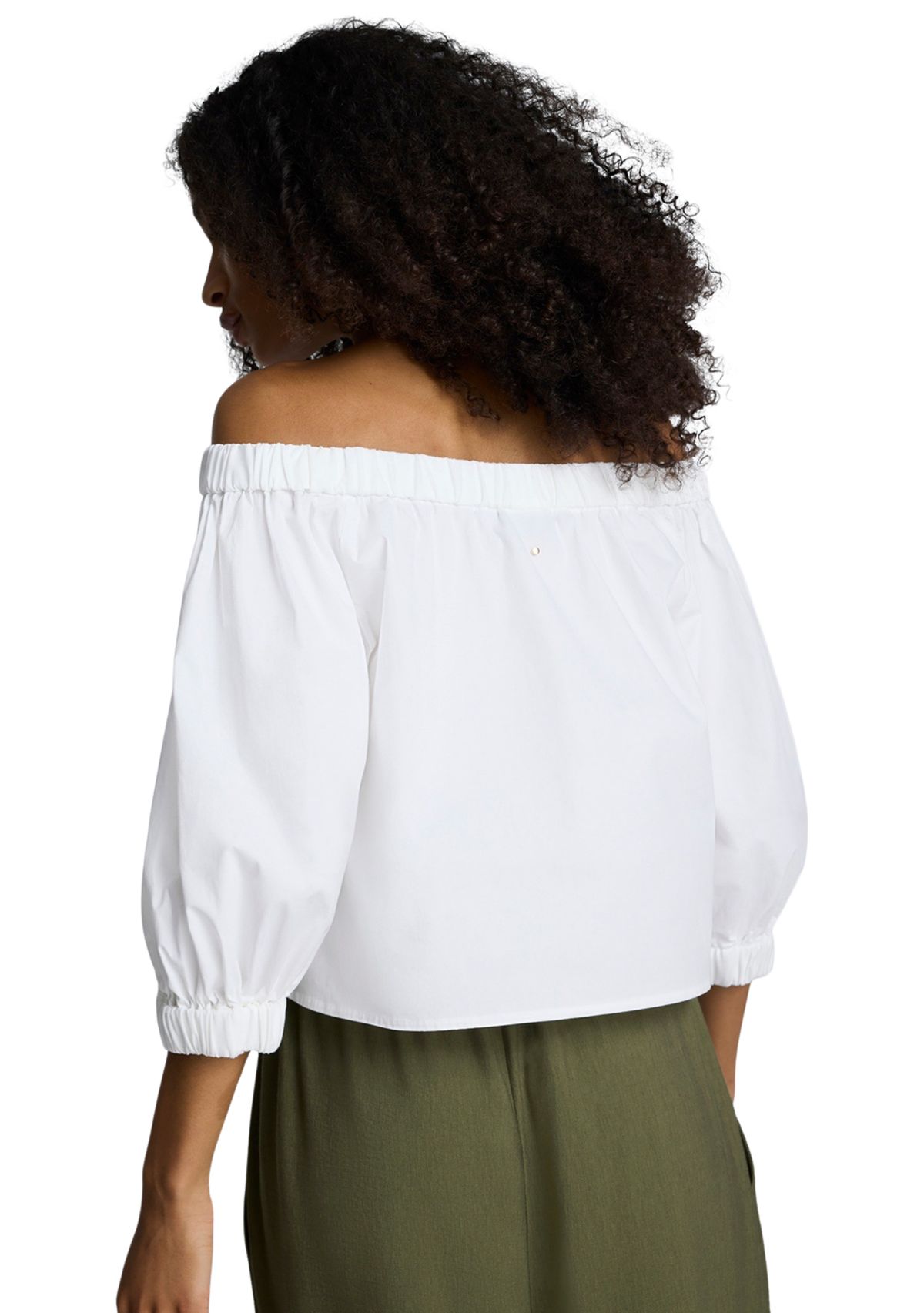 Womens 3/4 Sleeve Off the Shoulder Blouse