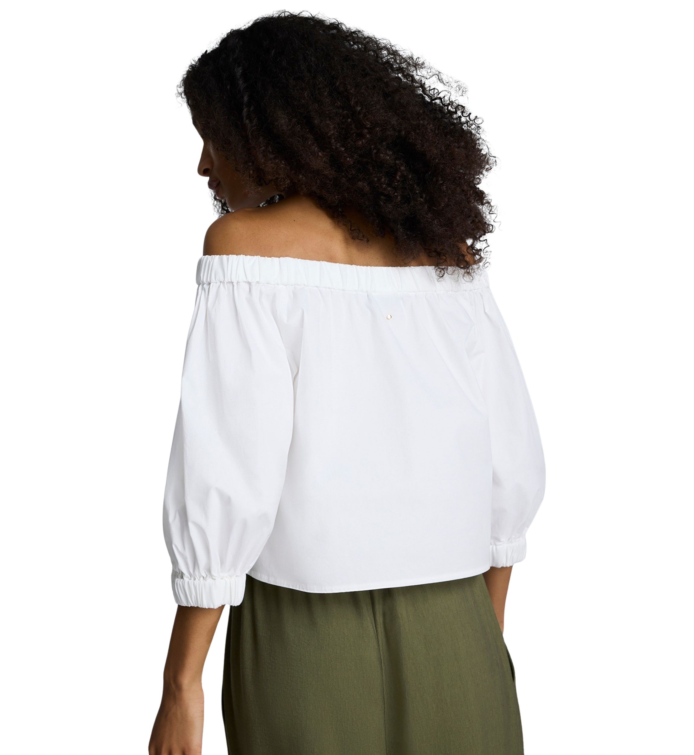 Womens 3/4 Sleeve Off the Shoulder Blouse