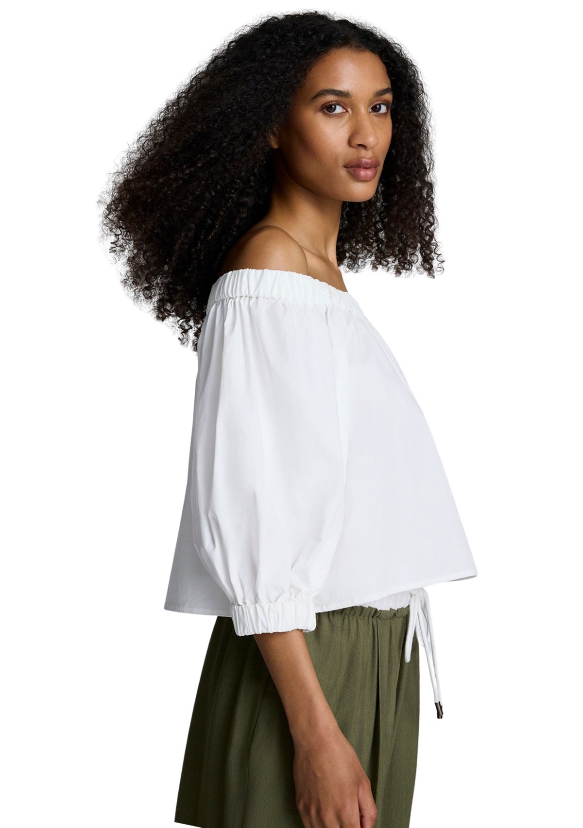 Womens 3/4 Sleeve Off the Shoulder Blouse