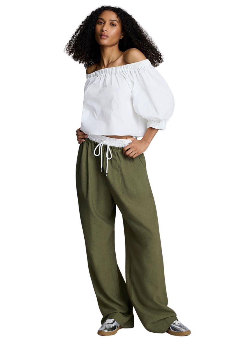 Womens 3/4 Sleeve Off the Shoulder Blouse