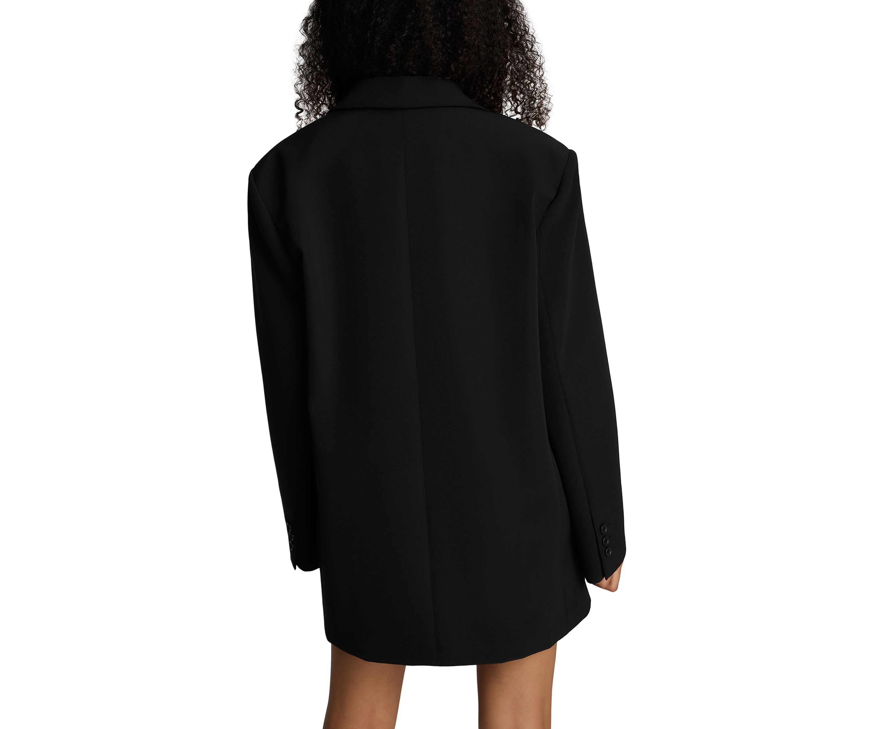 Womens Double Breasted Button Front Jacket