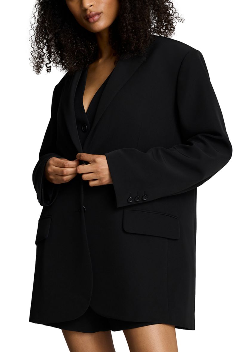 Womens Double Breasted Button Front Jacket