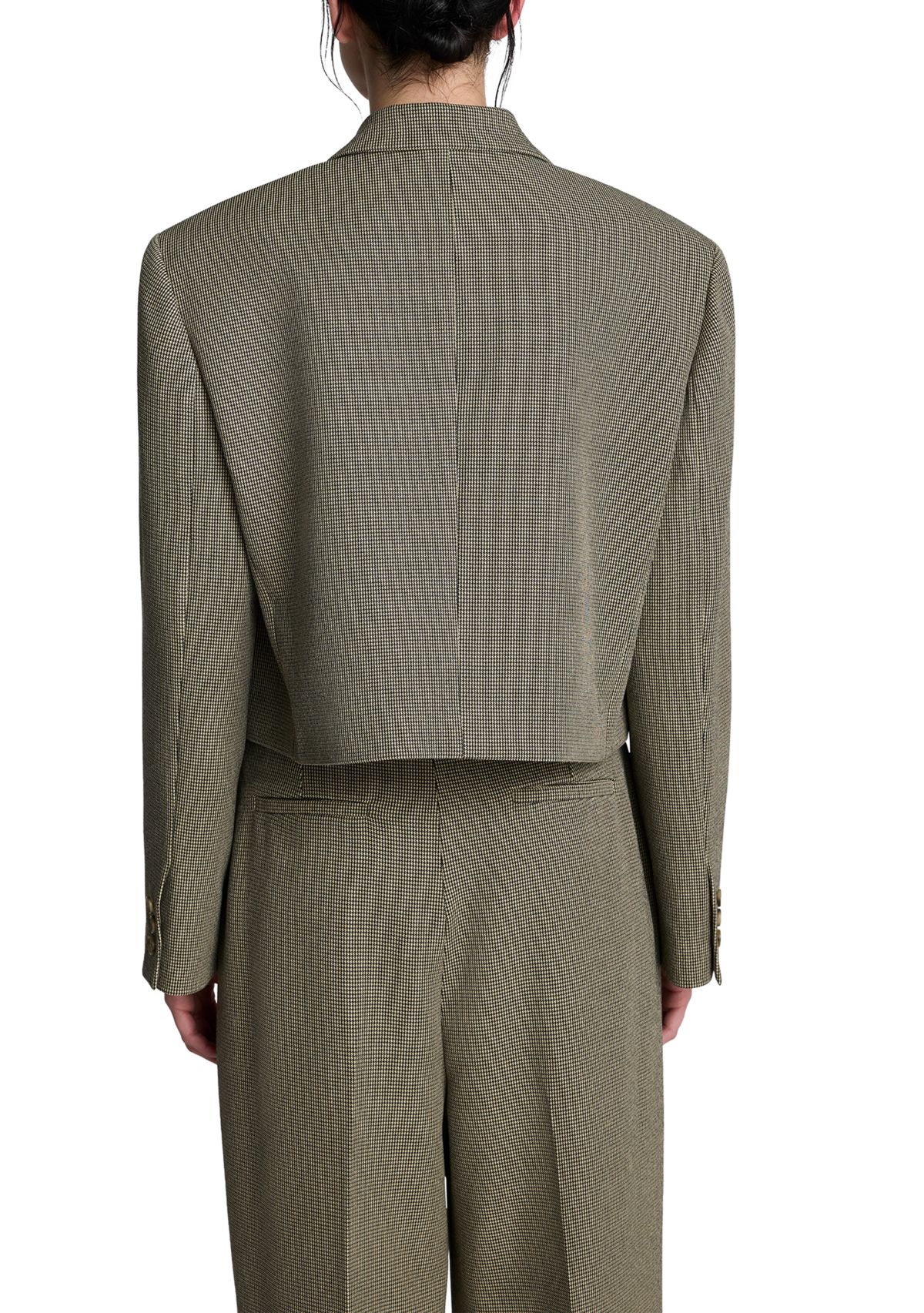 Womens Double Breasted Notch Collar Menswear Blazer 