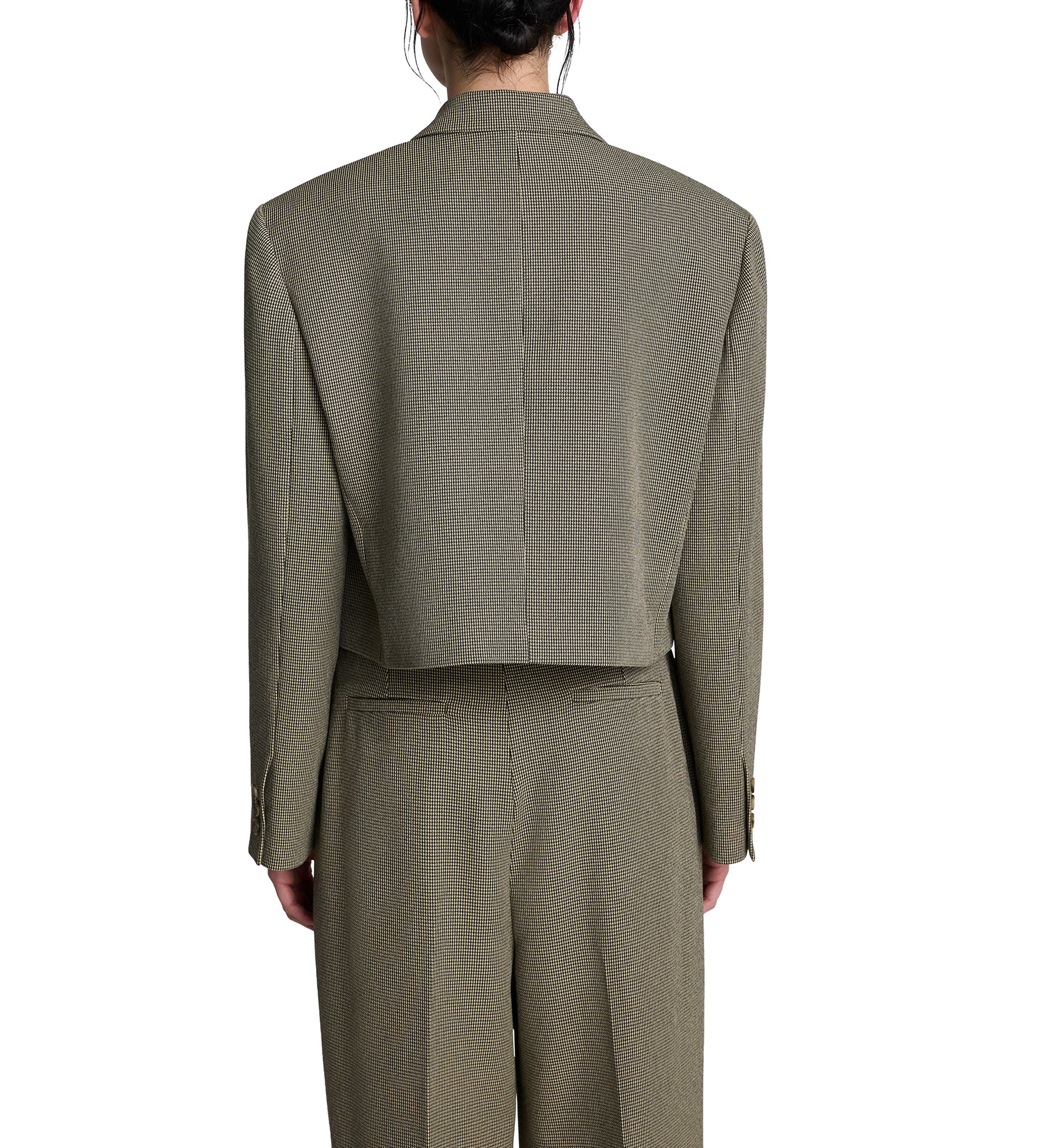 Womens Double Breasted Notch Collar Menswear Blazer 