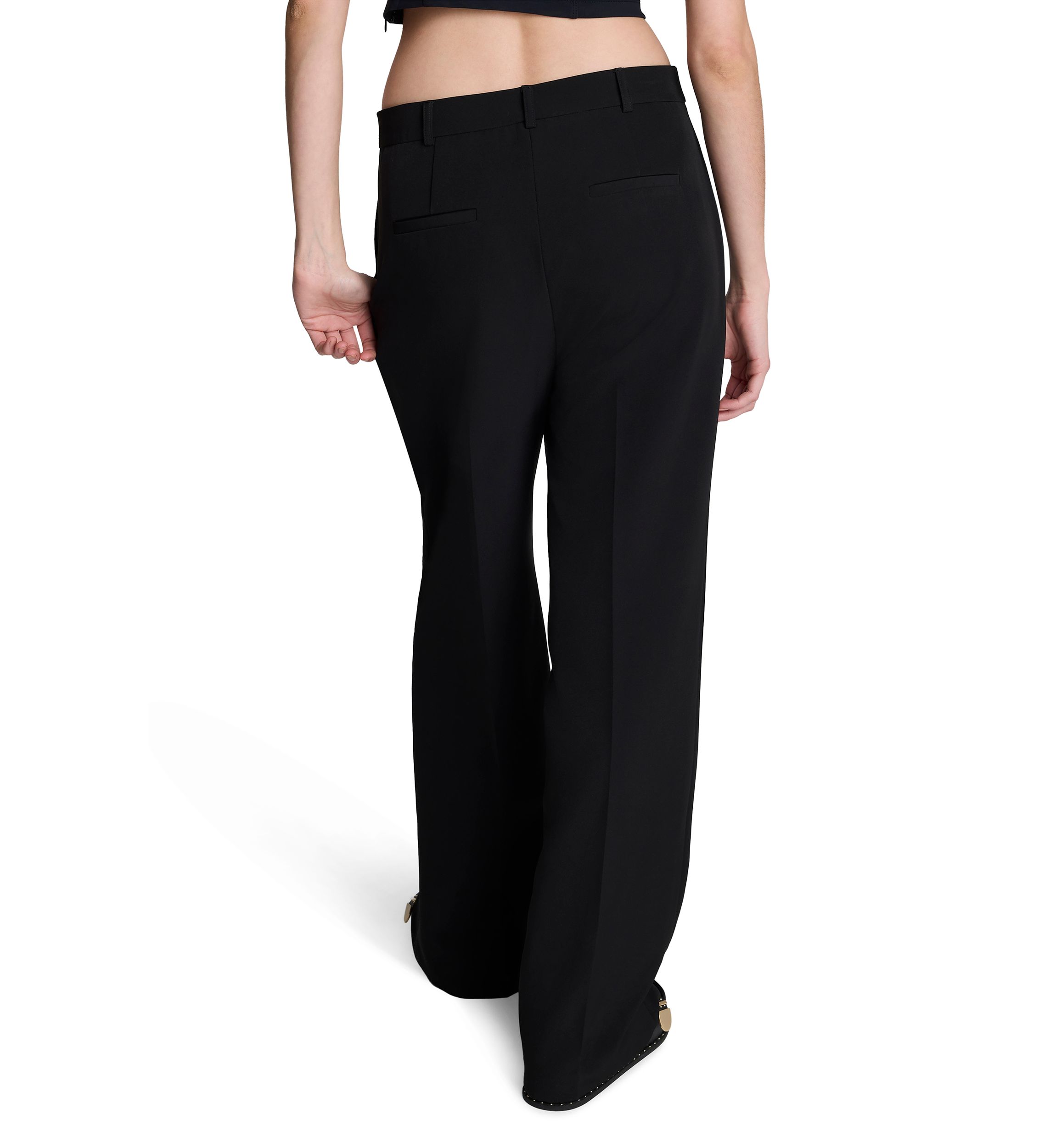 Womens High Rise Wide Leg Pants
