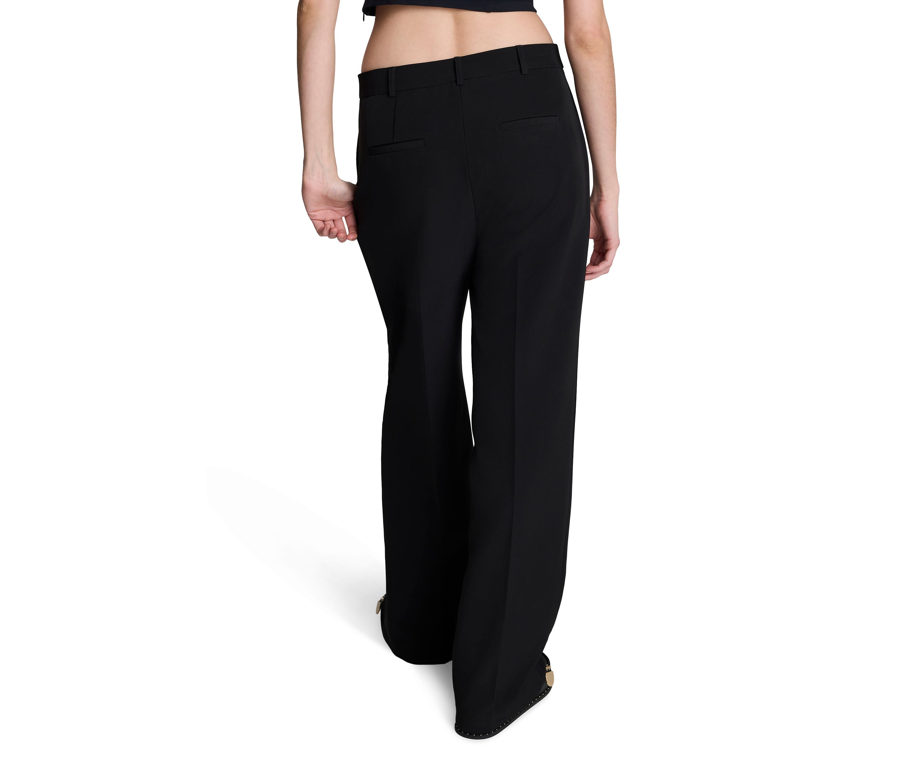 Womens High Rise Wide Leg Pants