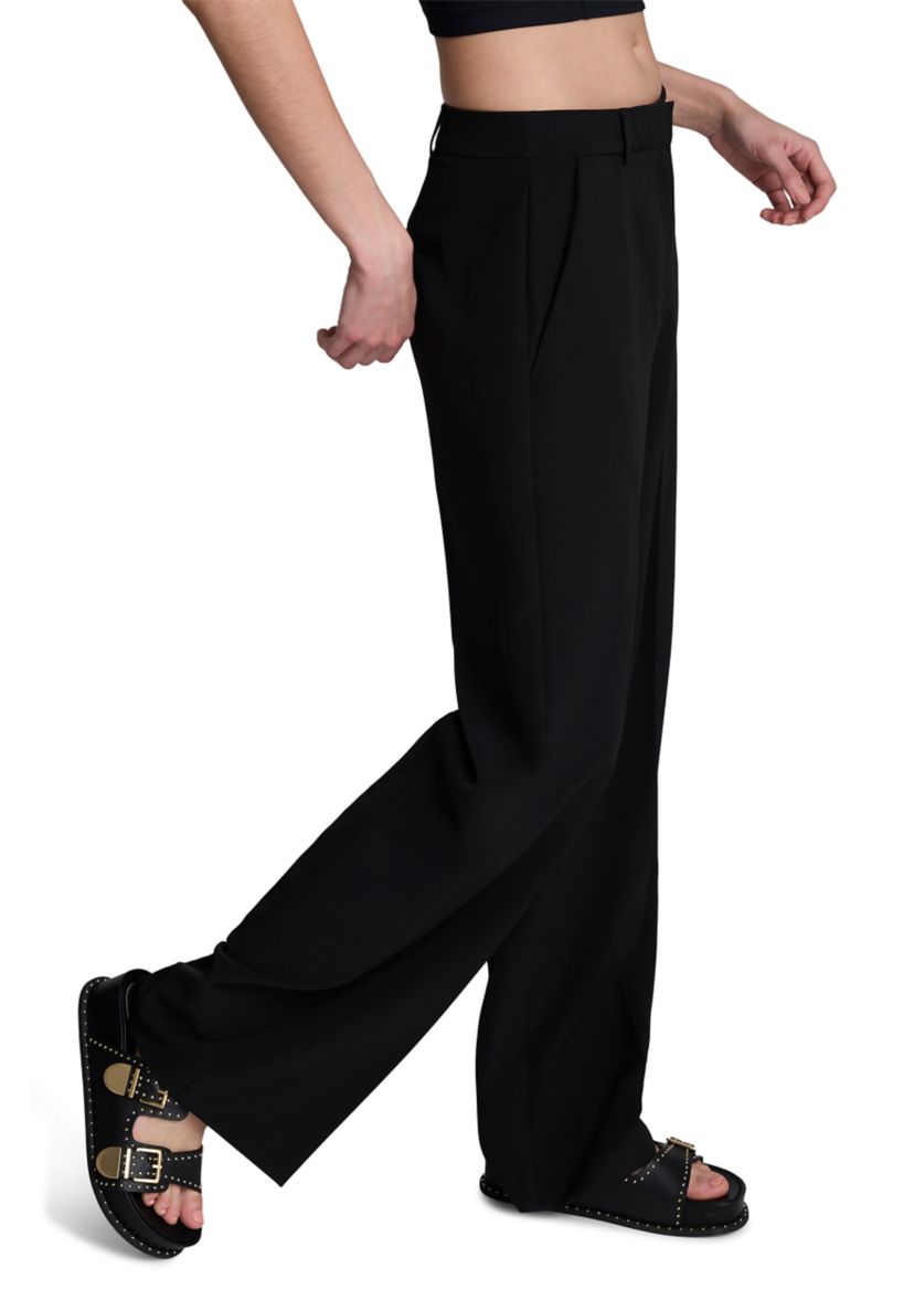 Womens High Rise Wide Leg Pants