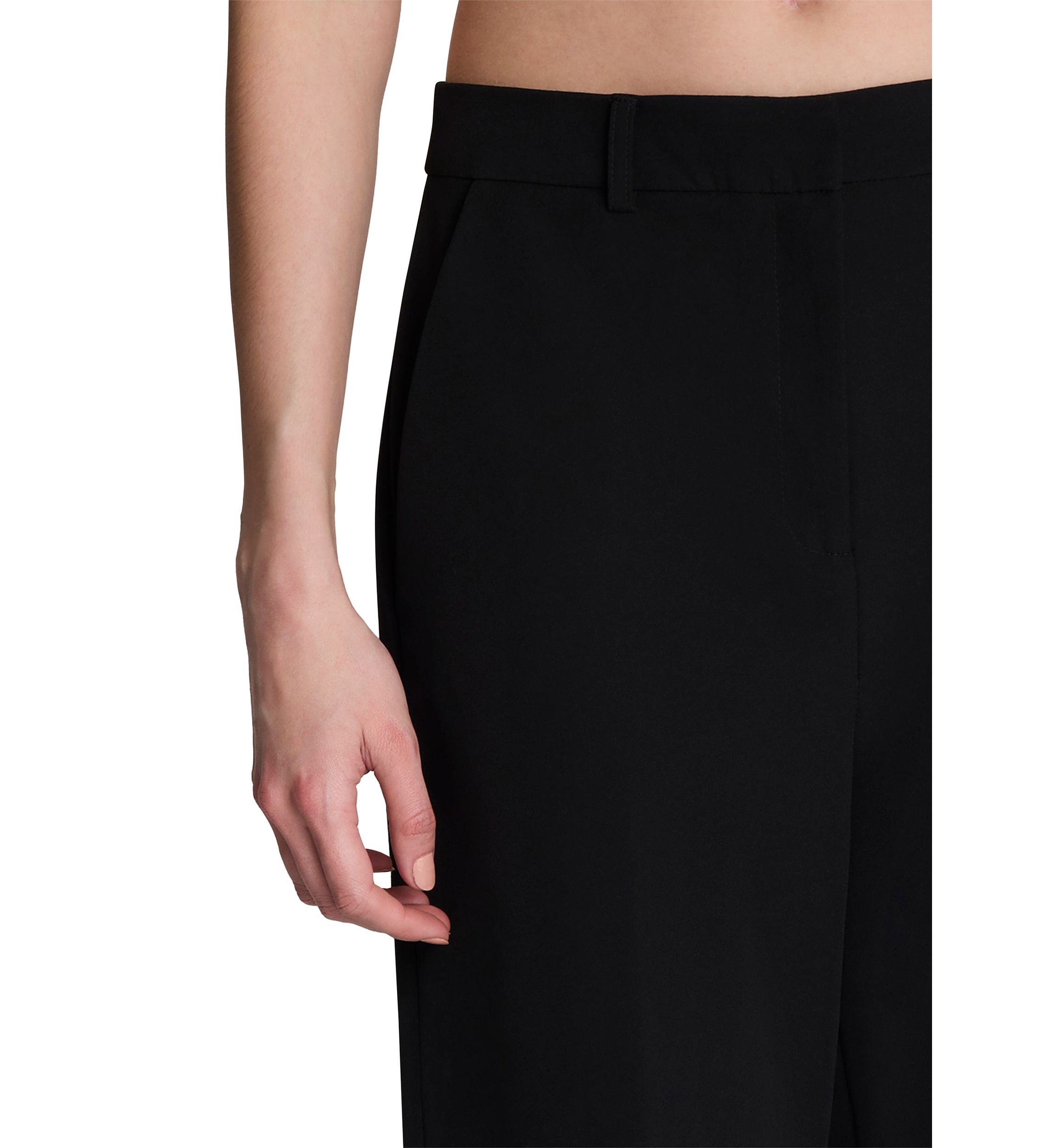 Womens High Rise Wide Leg Pants