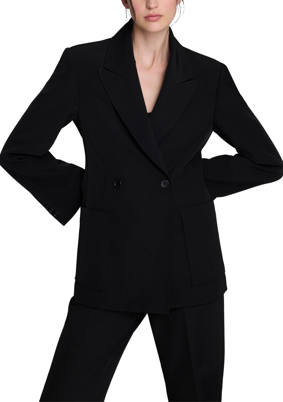 Womens Double Breasted Contour Jacket