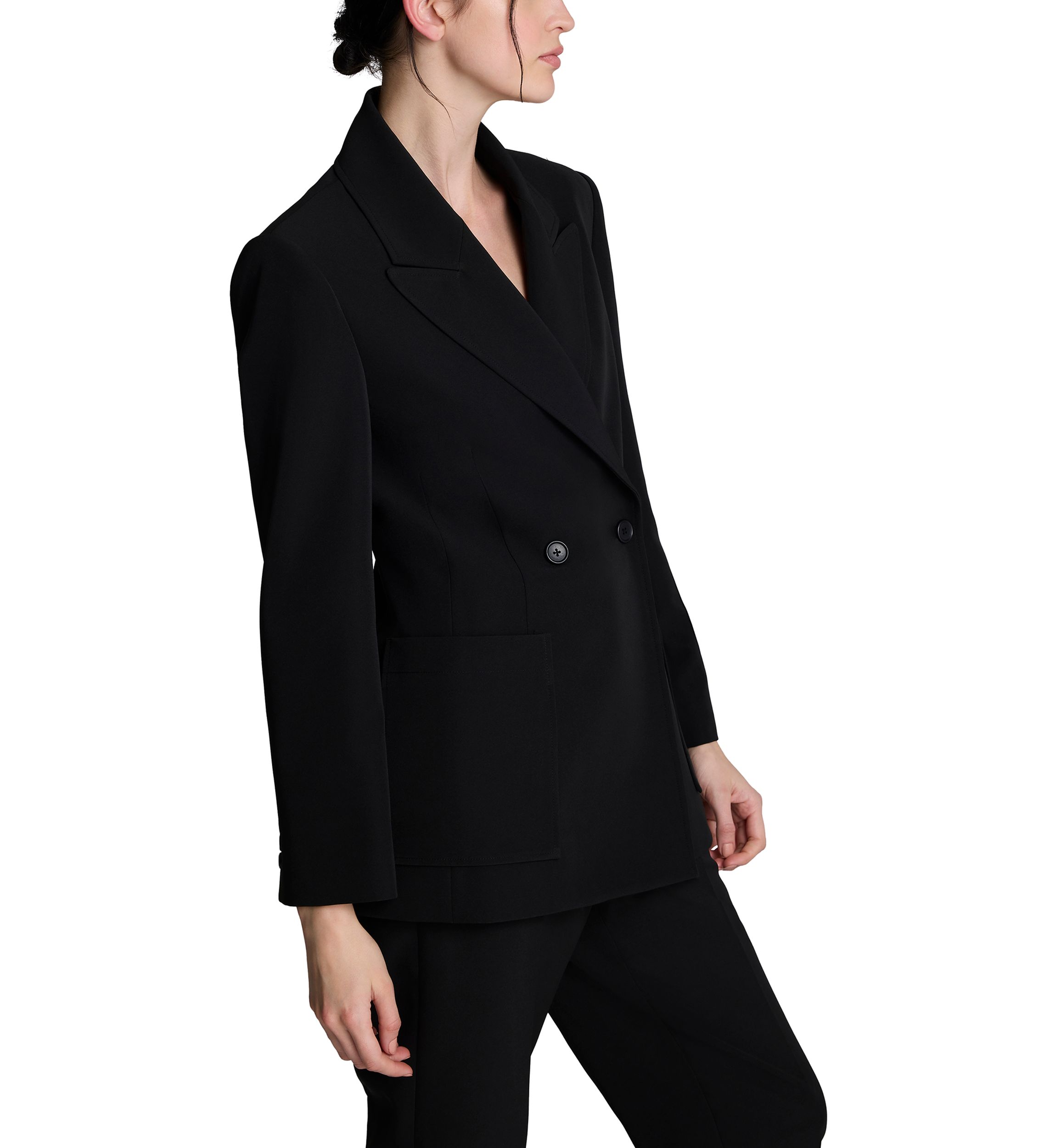 Womens Double Breasted Contour Jacket