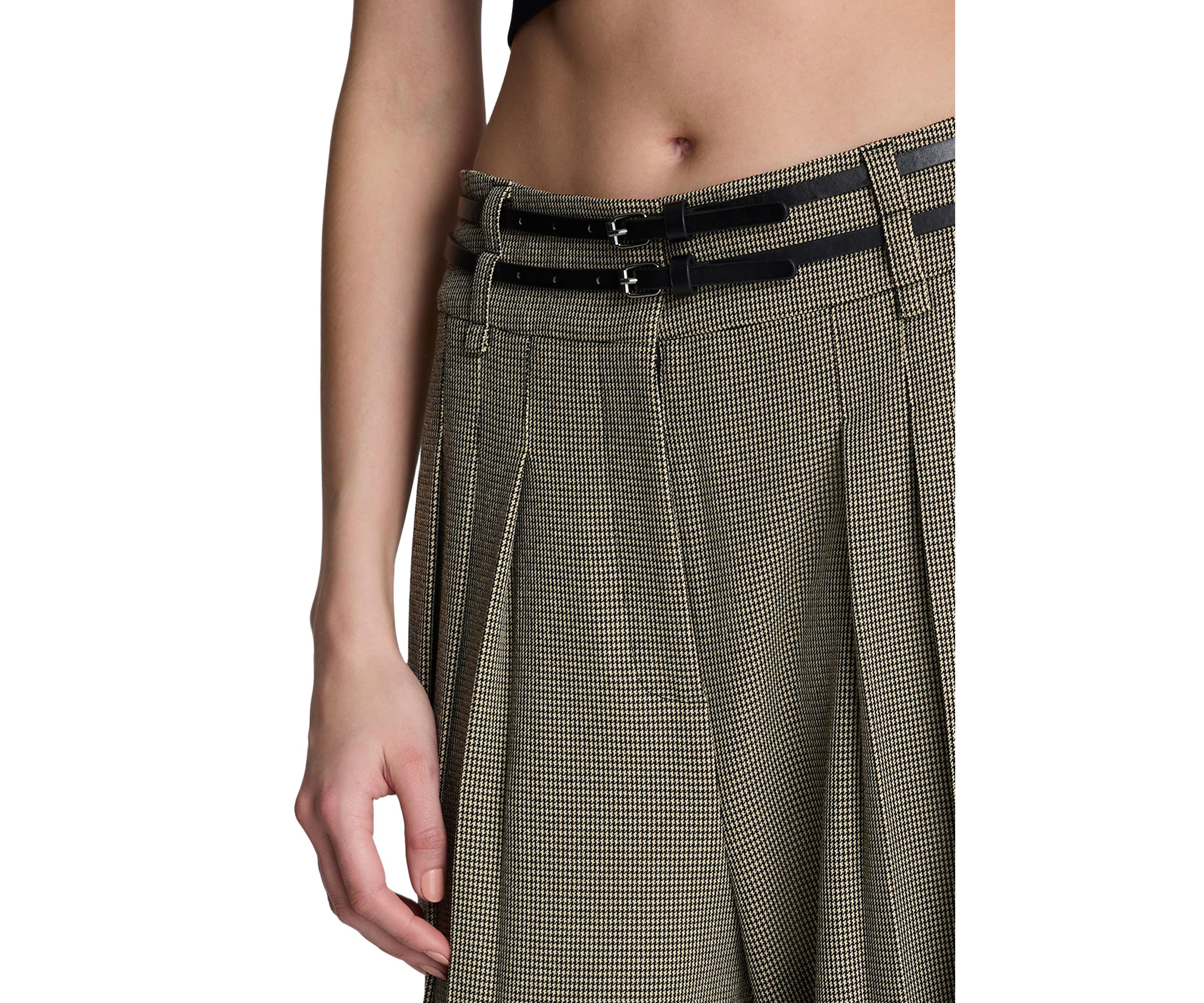 Womens Wide Leg Menswear Pants