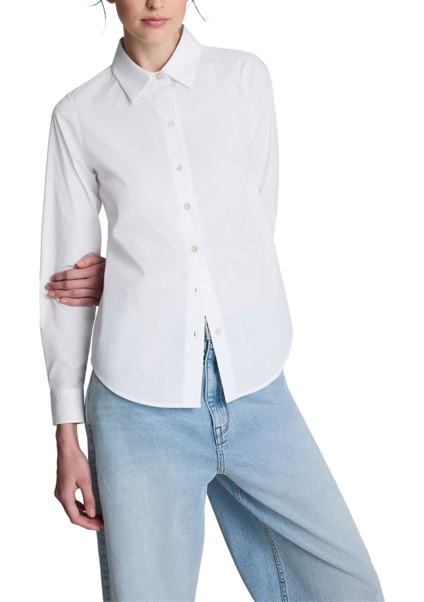Womens Fitted Button Front Top