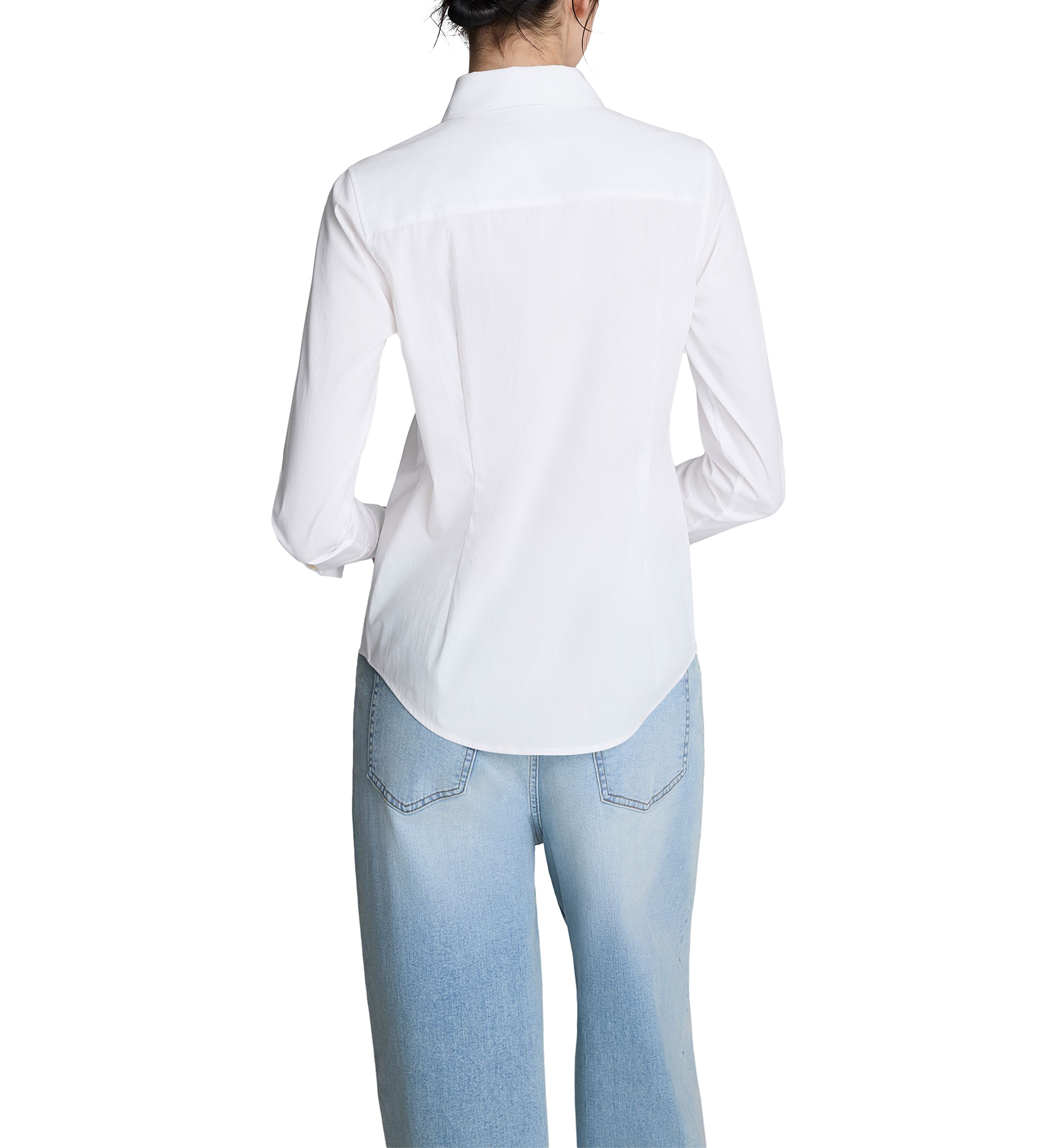 Womens Fitted Button Front Top