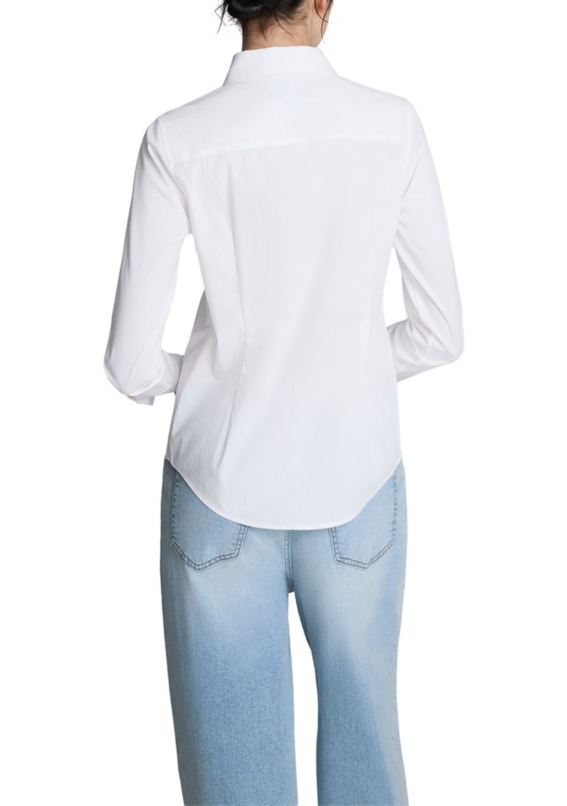Womens Fitted Button Front Top