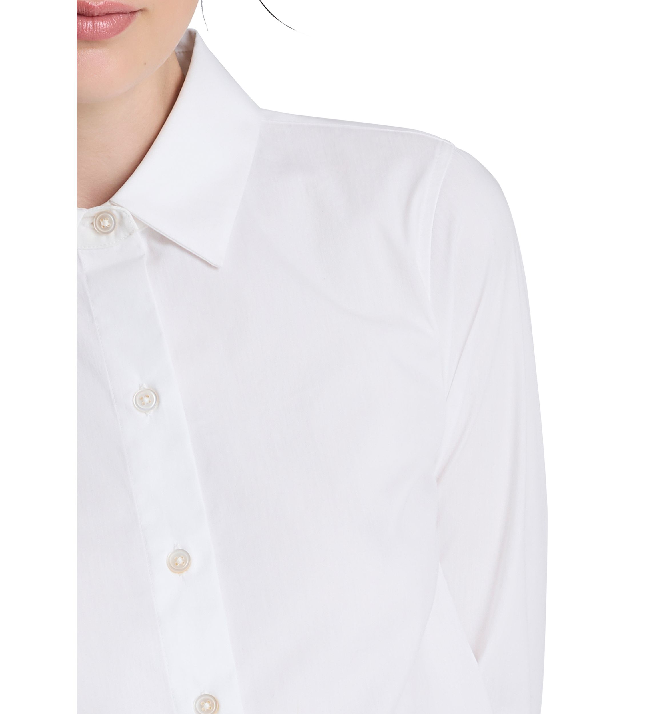 Womens Fitted Button Front Top