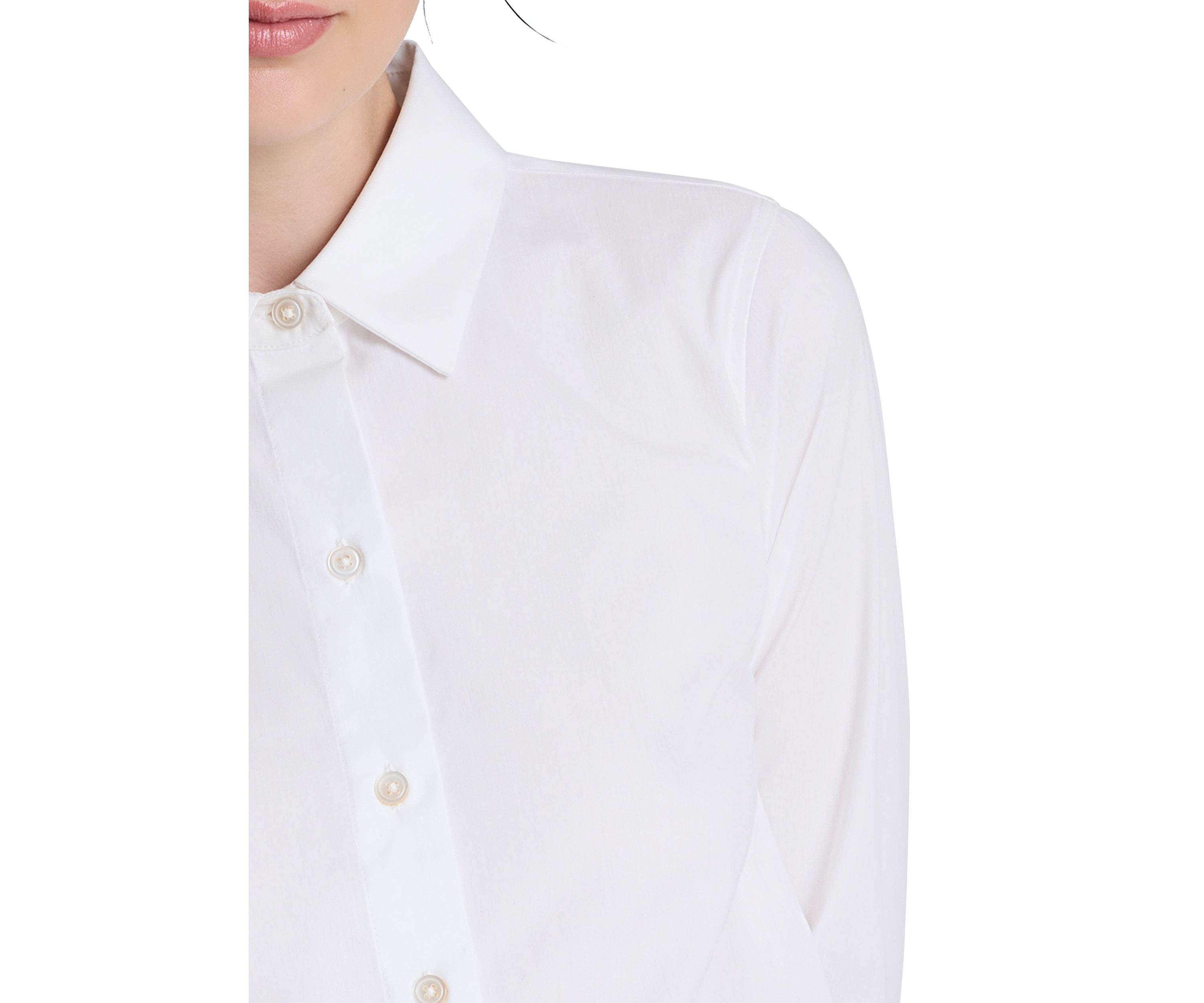 Womens Fitted Button Front Top