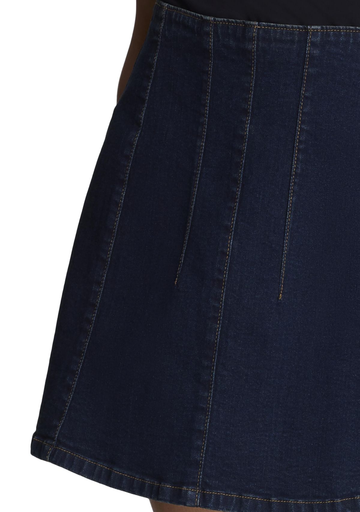 Womens Pleated Denim Skirt 
