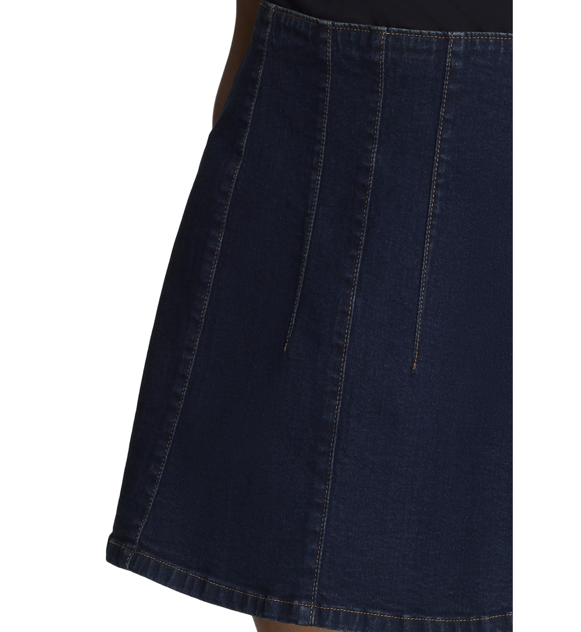 Womens Pleated Denim Skirt 