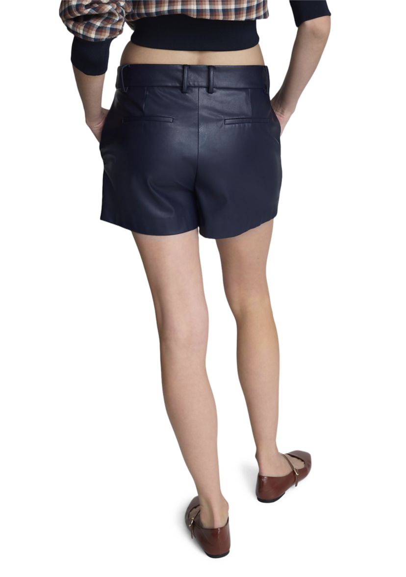 Womens Vegan Leather Shorts