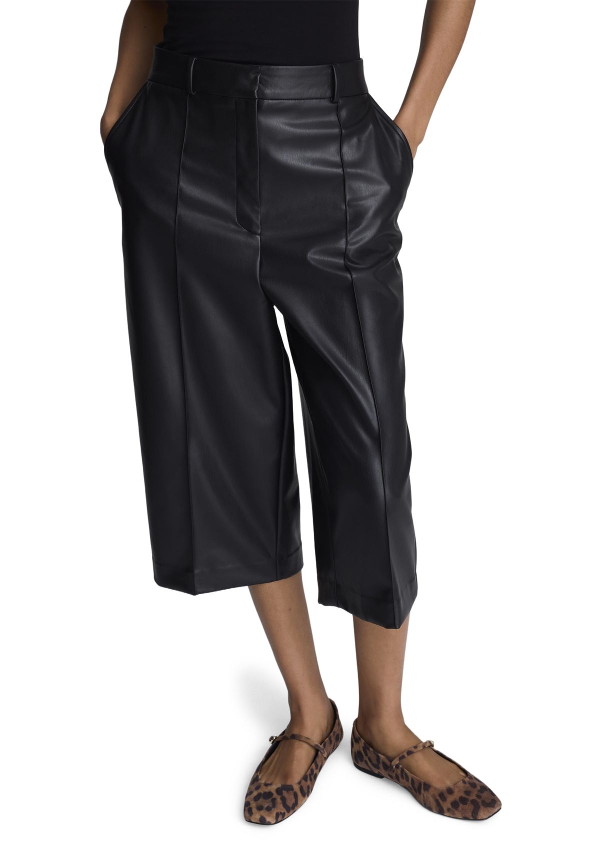 Pleated Wide Leg Pants 