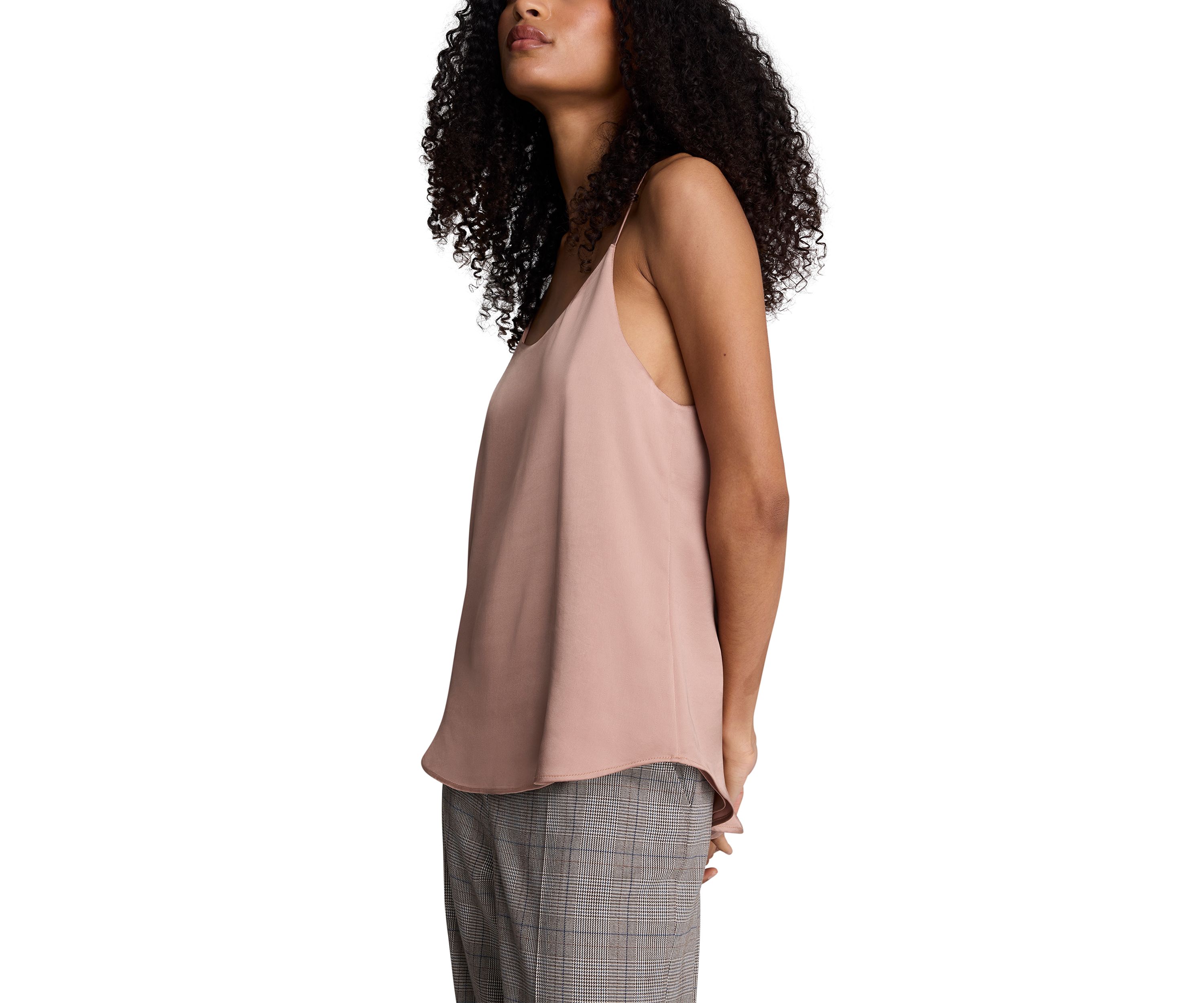 Womens Scoop Neck Solid Cami