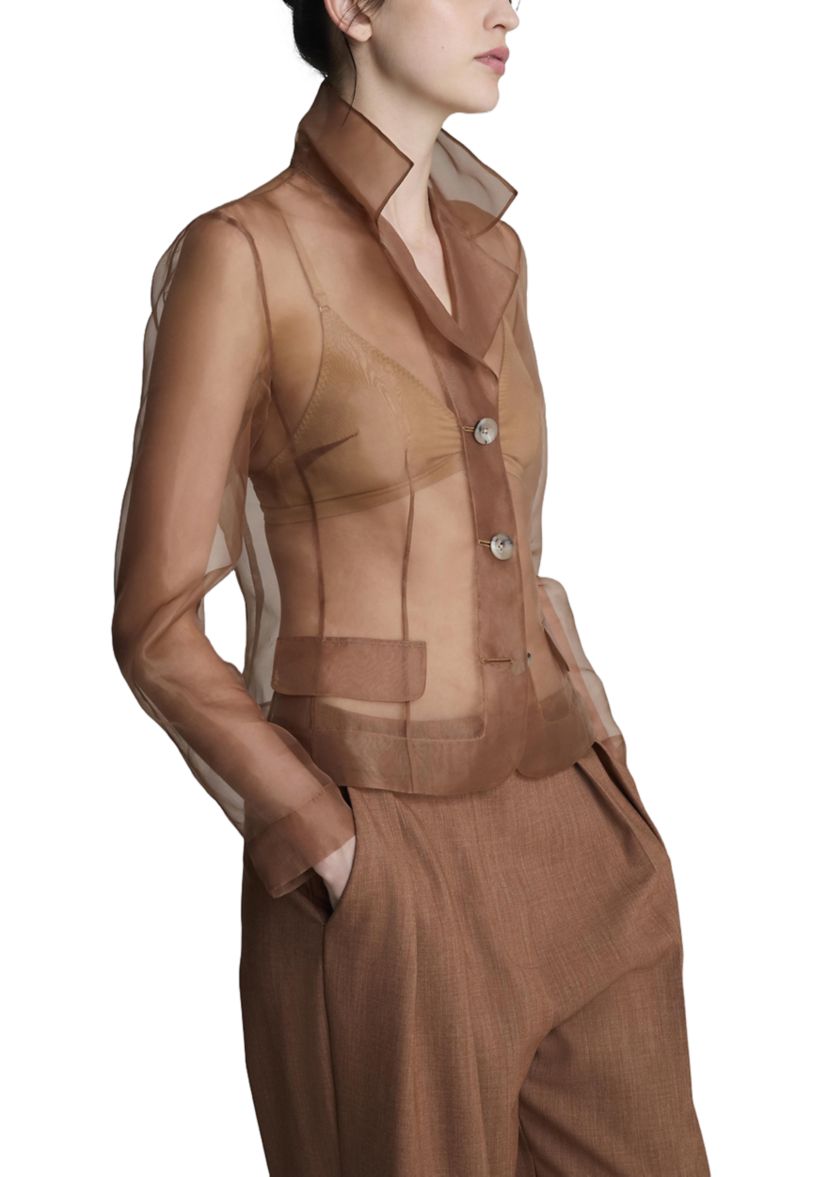 Womens Organza Blazer 