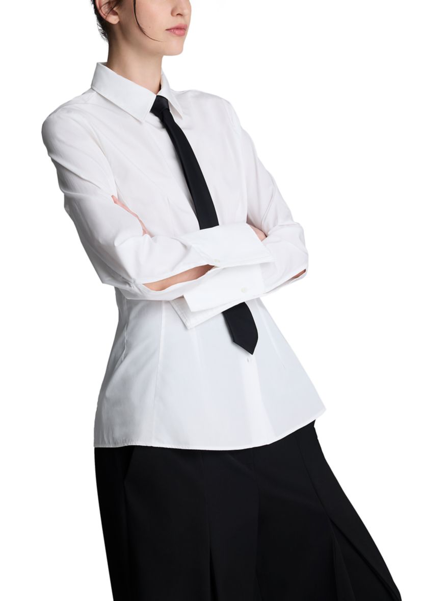 Womens Long Sleeve Shirting and Tie Set