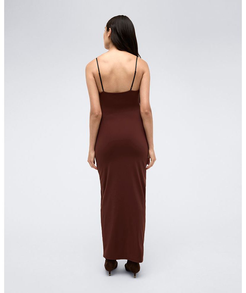 ATHLETIC STRETCH MAXI SLIP DRESS