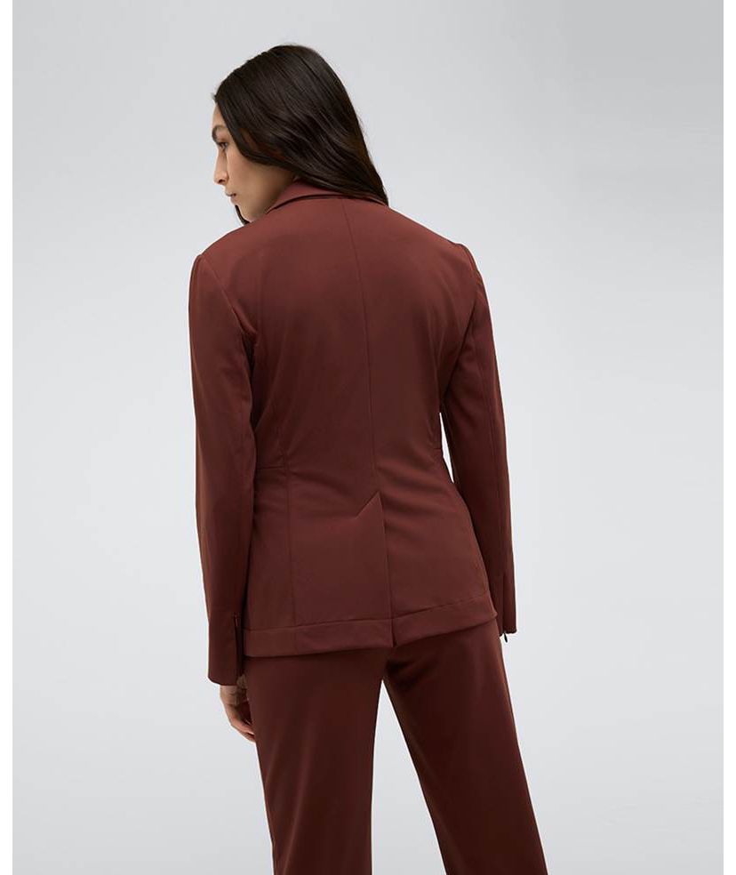 Athletic Stretch One Button Notch Collar Blazer