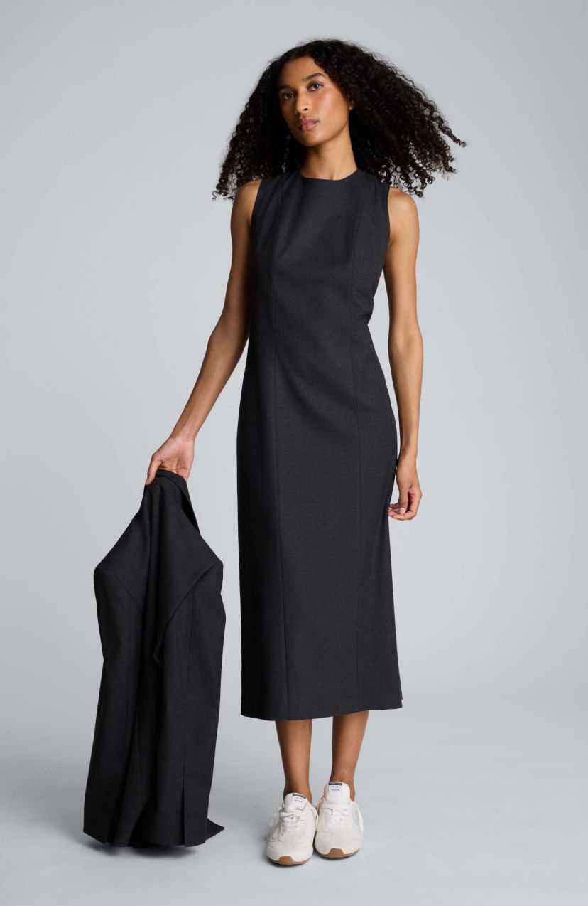 Kenneth Cole Women's Modern Midi Dress - Charcoal - Size 12