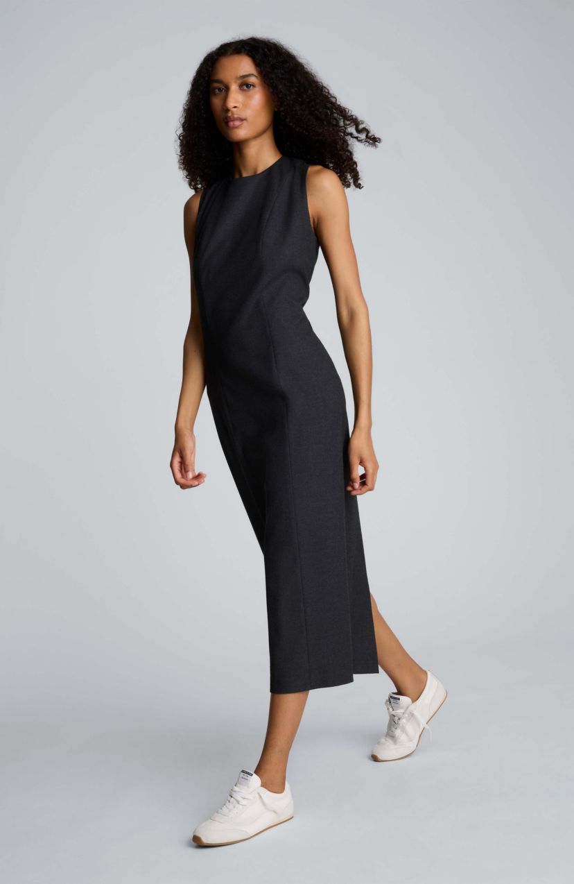 Kenneth Cole Women's Modern Midi Dress - Charcoal - Size 12
