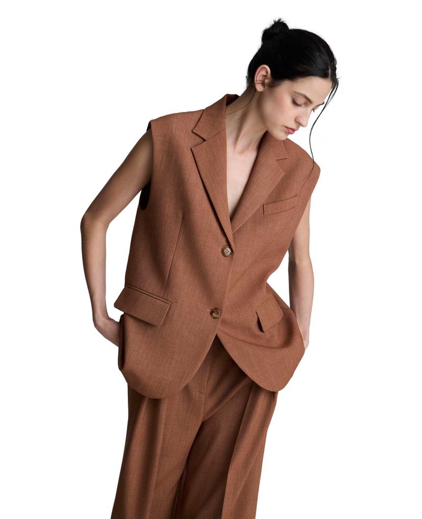 Belted Oversized Vest