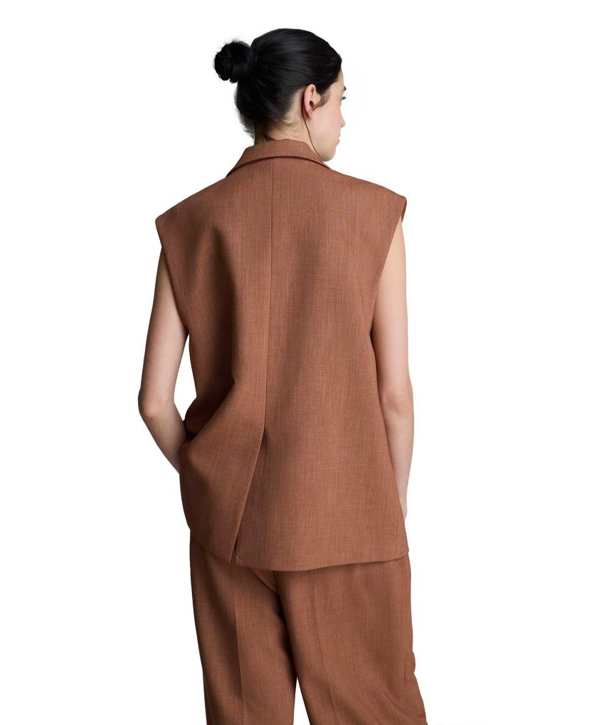 Belted Oversized Vest