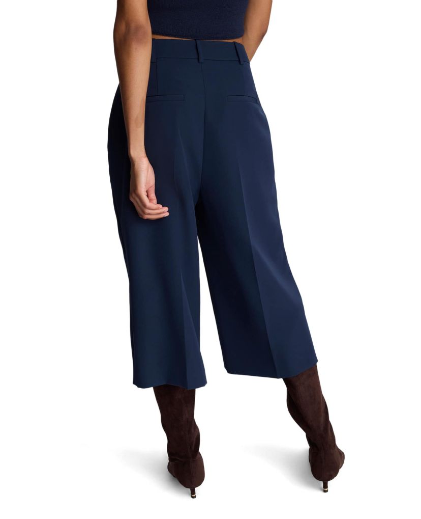 High Rise Pintuck Culotte