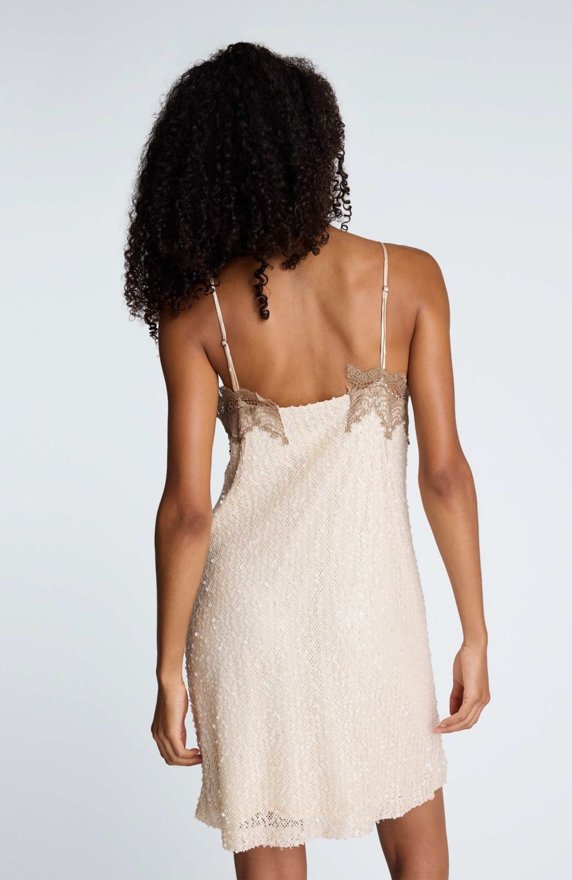 kenneth cole sequin dress Kenneth Cole Sequin Cowl Neck Midi Slipdress In Black - 60% Off