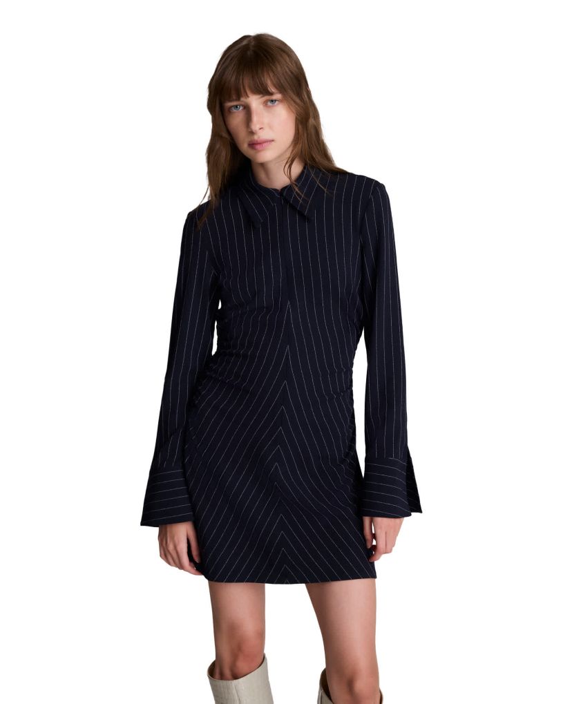 Kenneth Cole A-Line Shirred Dress
