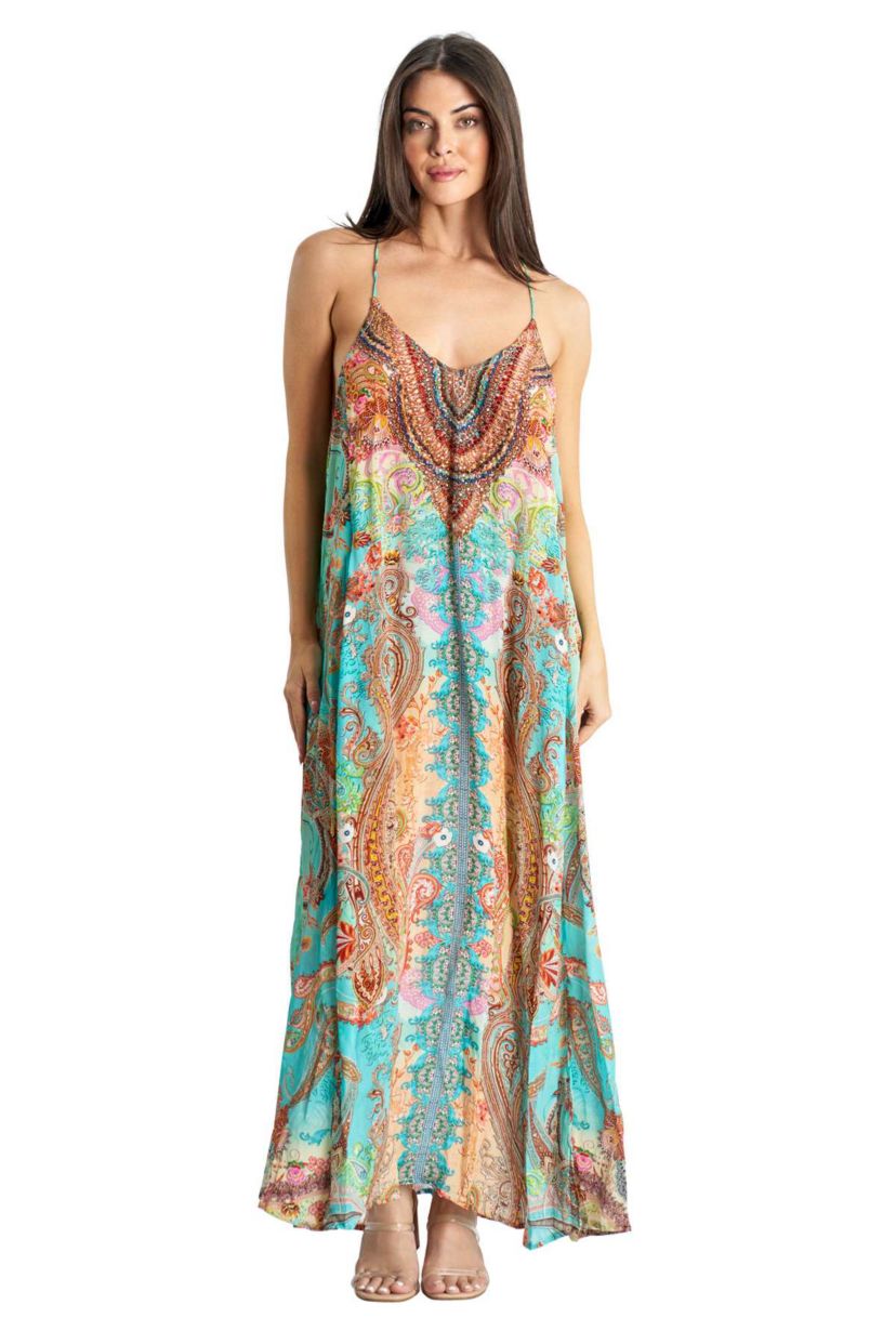 olive green maxi dress boho Dream A Little Dream Backless Maxi Dress Clay / M main image 0