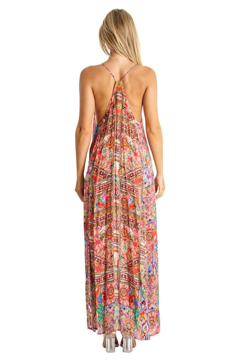 T Back Maxi Dress with Pockets