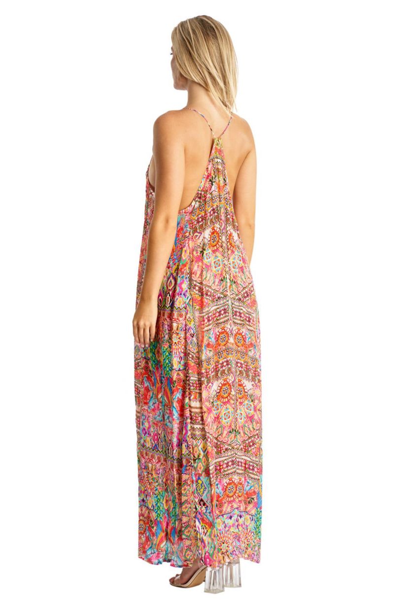 T Back Maxi Dress with Pockets
