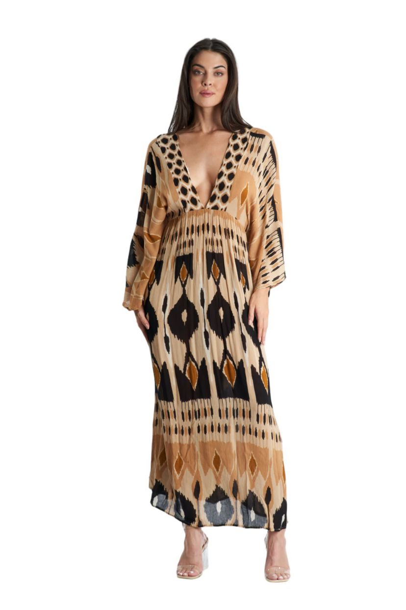 Belted Bell Sleeves Short Dress