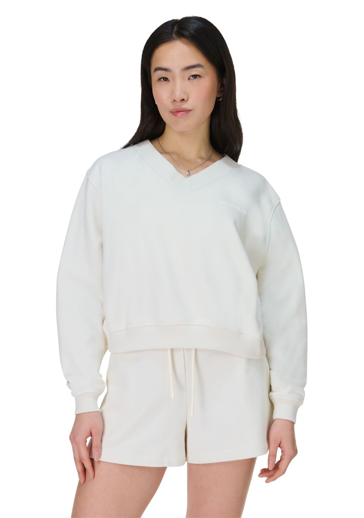 Revive Crop V-Neck  Pullover